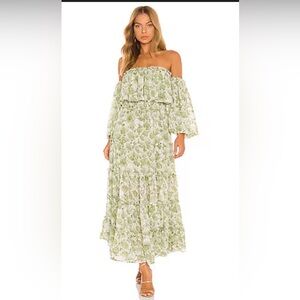 MISA Cassandra Dress off the shoulder